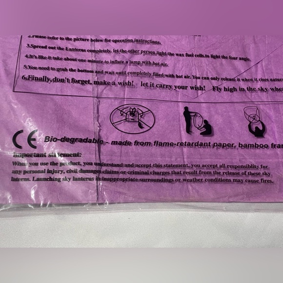 Eight Chinese Sky Lanterns - Picture 3 of 5